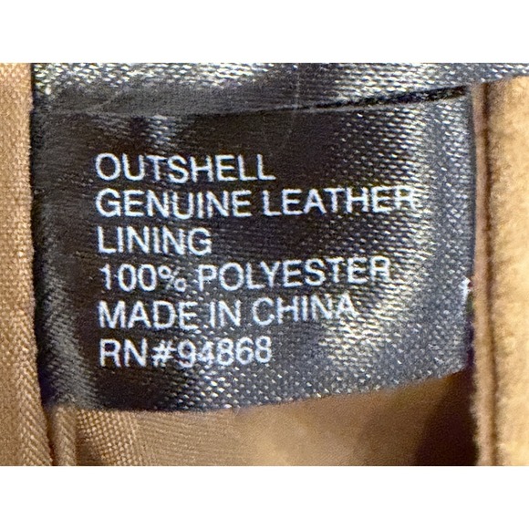 Bernardo Suede Jacket Women's Size Large Button Front Tan Fully Lined - Picture 6 of 14